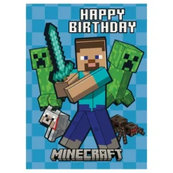 Hot Hisab/Joker Company AB Fødselsdagskort Minecraft World