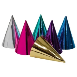 Hisab/Joker Company AB Festhatte Metallic Flerfarvede - Festtilbehør