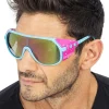 Discount CHAKS Festivalbriller Retro Rave Blå/Lyserød