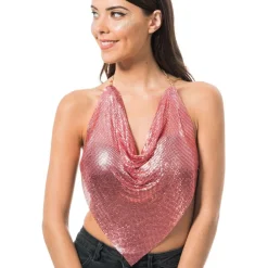Sale CHAKS Festivaltop Lyserød Metallic