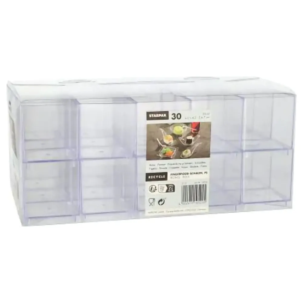 Outlet Papstar Sverige AB Fingerfood-forme Kubik Transparent
