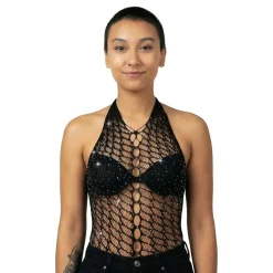 Clearance Fiestas Guirca, S.L Fishnet Body med Strass