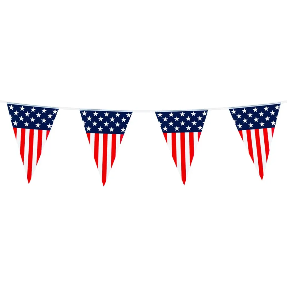Boland Party Partners B.V. Flagguirlande Amerikanske Flag - Oppyntning