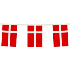 Hisab/Joker Company AB Flagguirlande Danske Flag - Hobby & Fritid|Oppyntning