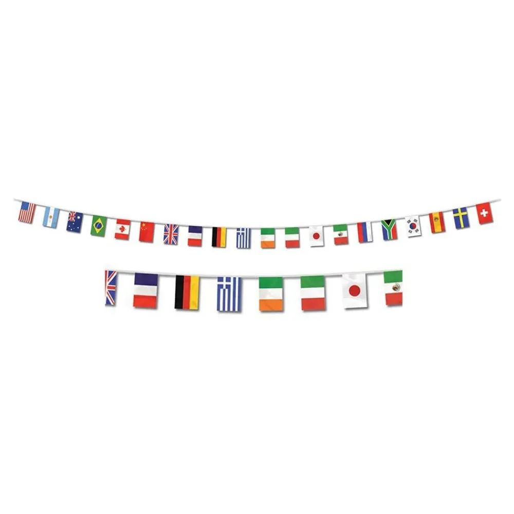 Three Sixty Degrees Ltd Flagguirlande Internationale Flag - Hobby & Fritid|Oppyntning
