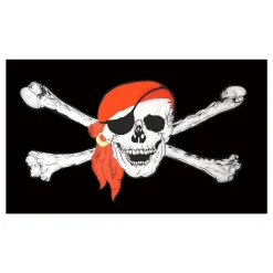 Henbrandt Europe B.V. Flag Jolly Roger med Tørklæde - Flag