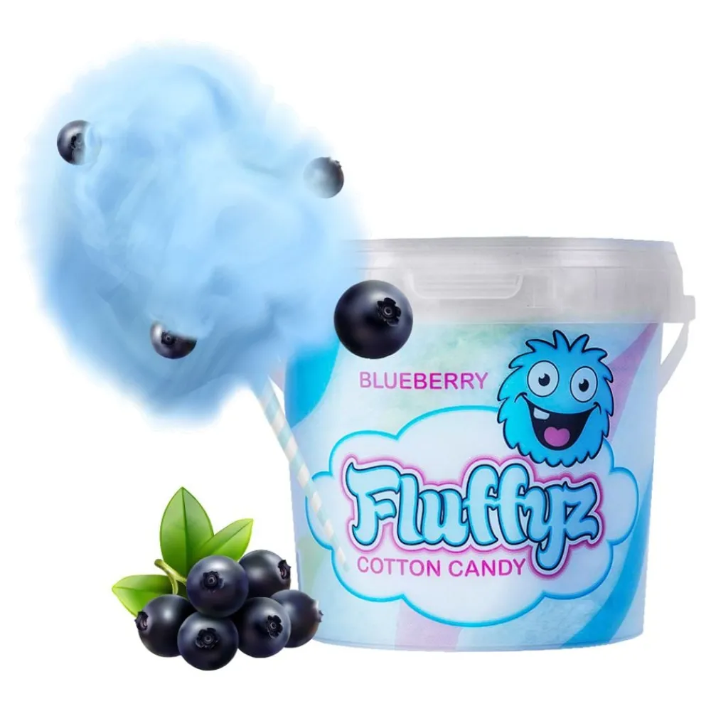 Discount ERT Godis AB Fluffyz Candyfloss Blåbær