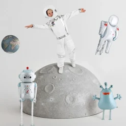 PartyDeco sp. z o.o. Folieballon Astronaut med Streamers - Balloner