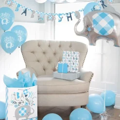 Clearance Unique UK Inc t/as Unique Party Folieballon Baby Shower Blå Elefant