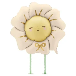 Outlet PartyDeco sp. z o.o. Folieballon Blomst med Ben Beige
