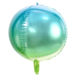 PartyDeco sp. z o.o. Folieballon Bold Ombre Blå/Grøn - Balloner