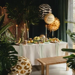PartyDeco sp. z o.o. Folieballon Bold Zebramønster Stor - Balloner