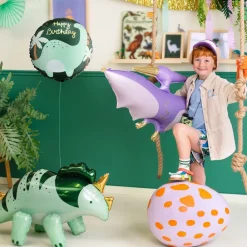 PartyDeco sp. z o.o. Folieballon Brontosaurus Happy Birthday - Balloner