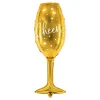 PartyDeco sp. z o.o. Folieballon Cheers Champagneglas Guld - Oppyntning|Balloner