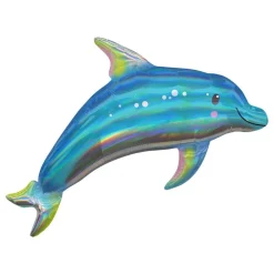 Reithmüller Europe GmbH Folieballon Delfin Holografisk Shape