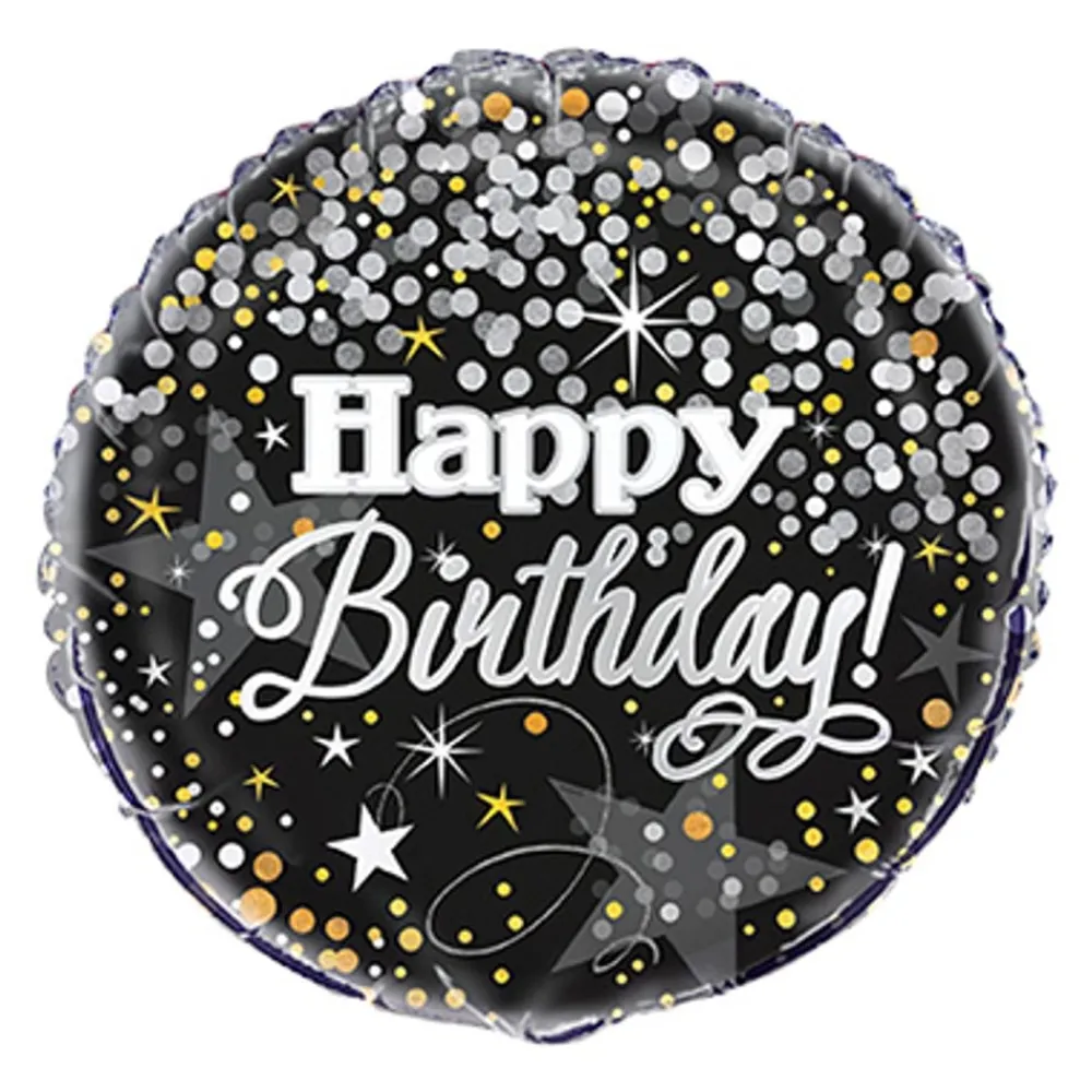 Unique UK Inc t/as Unique Party Folieballon Glitter Happy Birthday - Balloner