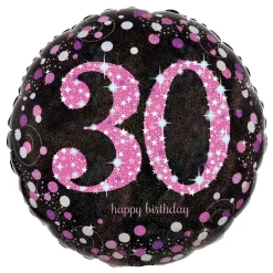 Best Reithmüller Europe GmbH Folieballon 30 Happy Birthday Lyserød Sparkling