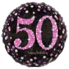 Reithmüller Europe GmbH Folieballon 50 Happy Birthday Lyserød Sparkling - Balloner