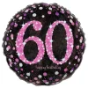 New Reithmüller Europe GmbH Folieballon 60 Happy Birthday Lyserød Sparkling