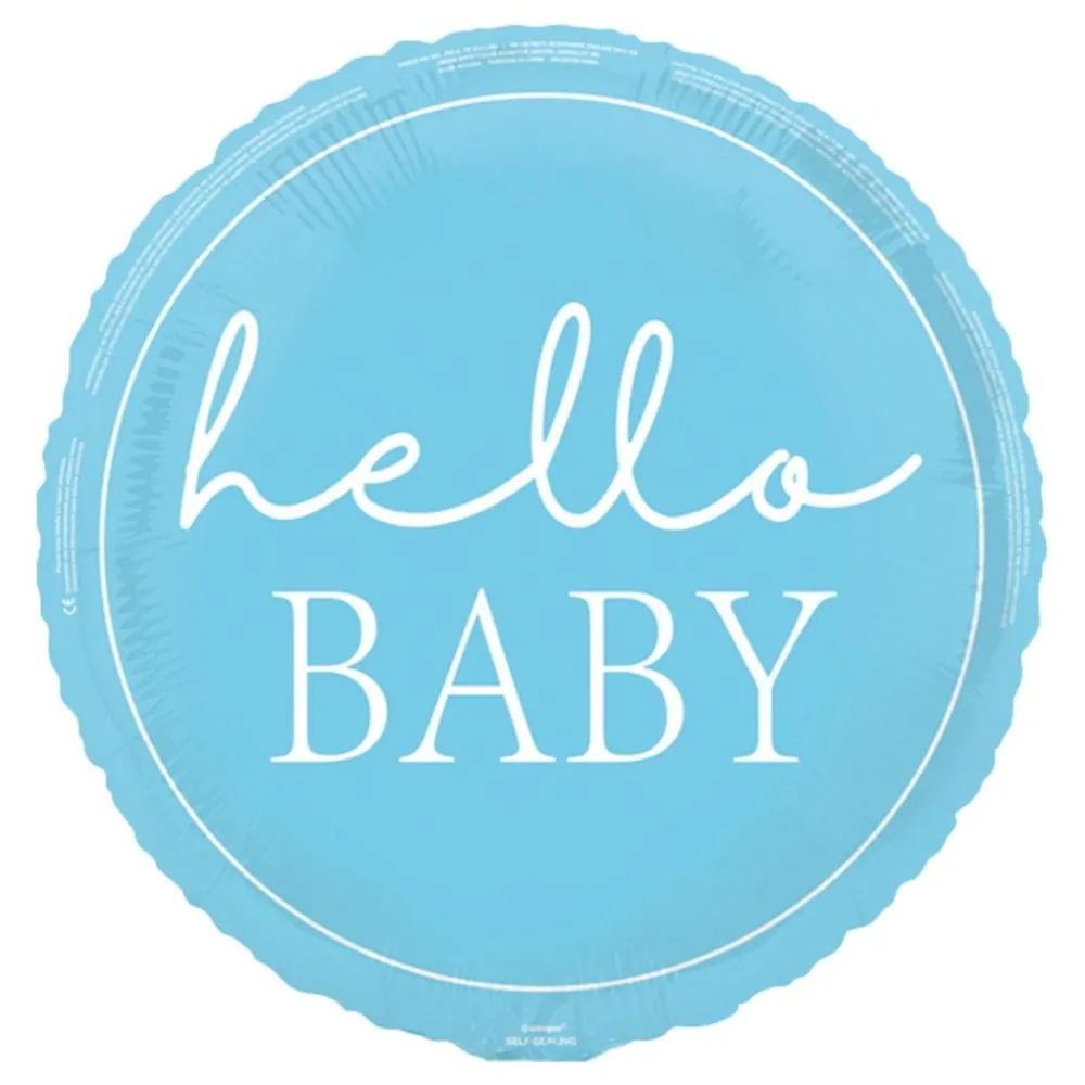 Unique UK Inc t/as Unique Party Folieballon Hello Baby Blå - Balloner
