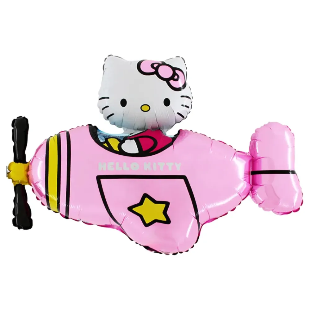 Hot Ballongkungen AB Folieballon Hello Kitty i Flyvemaskine