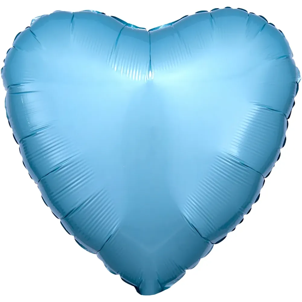Reithmüller Europe GmbH Folieballon Hjerte Blå Pastel Metallic - Balloner