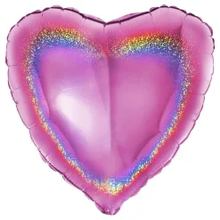 Ballongkungen AB Folieballon Hjerte Glitter Pink - Balloner
