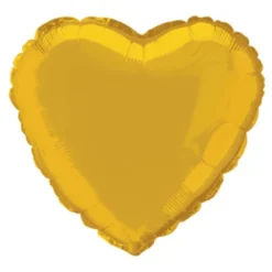 Ballongkungen AB Folieballon Hjerte Guld