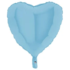 New Ballongkungen AB Folieballon Hjerte Pastelblå
