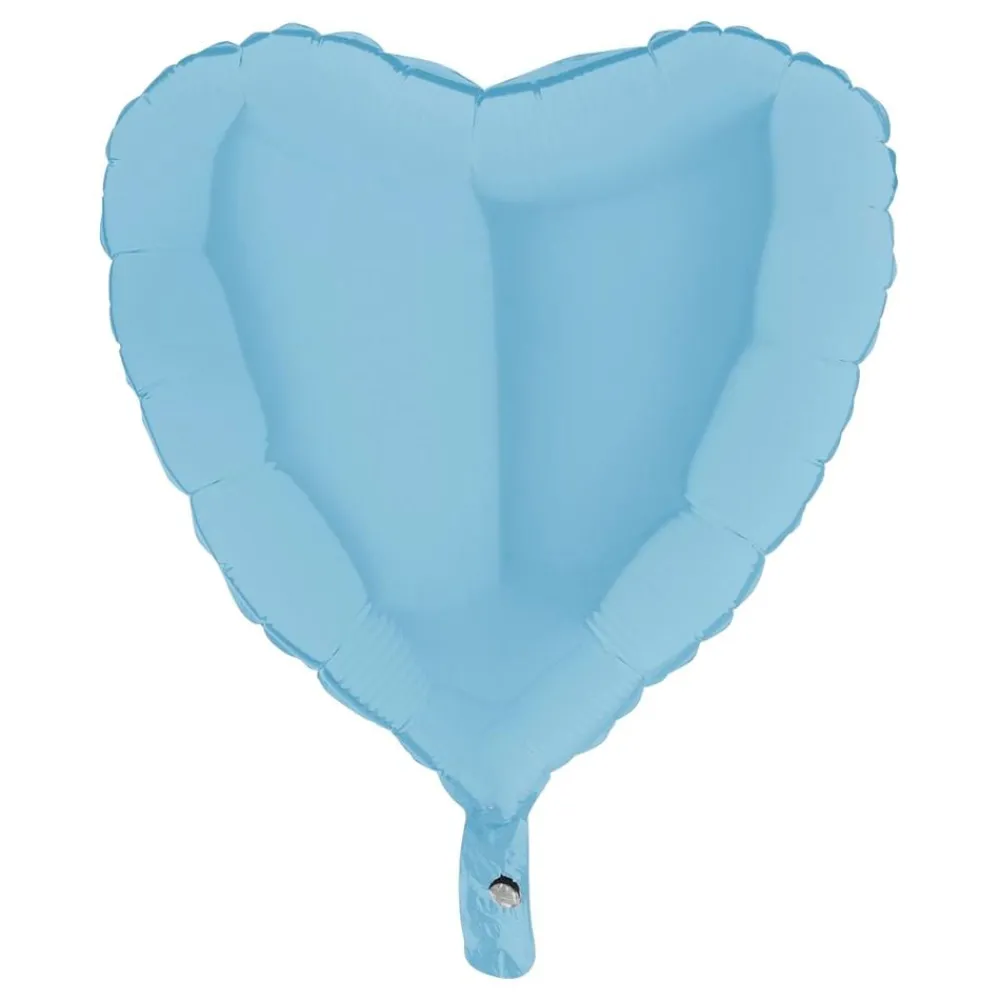 New Ballongkungen AB Folieballon Hjerte Pastelblå