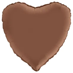 Discount Ballongkungen AB Folieballon Hjerte Satin Chocolate