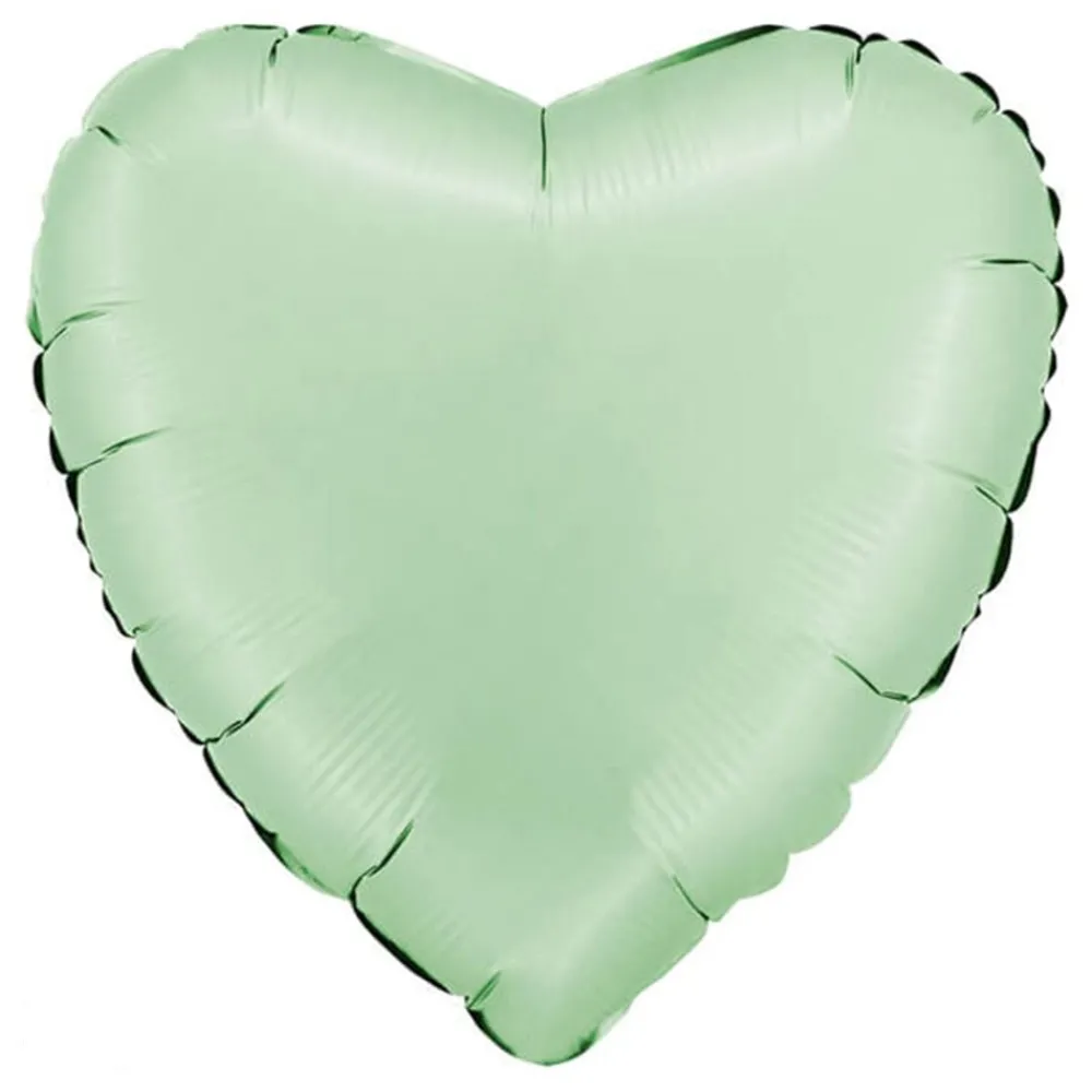 Ballongkungen AB Folieballon Hjerte Satin Glazed Mint - Oppyntning|Balloner
