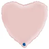 Outlet Ballongkungen AB Folieballon Hjerte Satin Pastel Pink