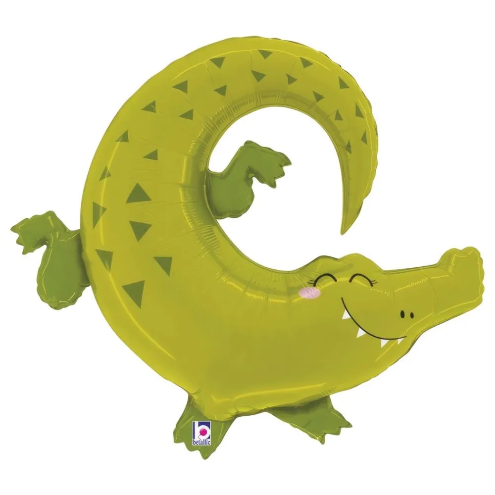 New Ballongkungen AB Folieballon Jungle Alligator Shape