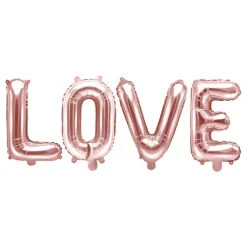 PartyDeco sp. z o.o. Folieballon Love Roséguld