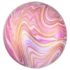 Reithmüller Europe GmbH Folieballon Orbz Marmor Lyserød - Balloner