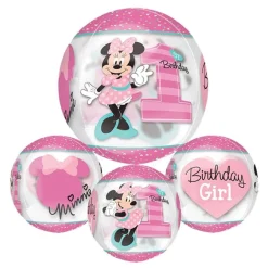 Outlet Reithmüller Europe GmbH Folieballon Orbz 1st Birthday Minnie Mouse