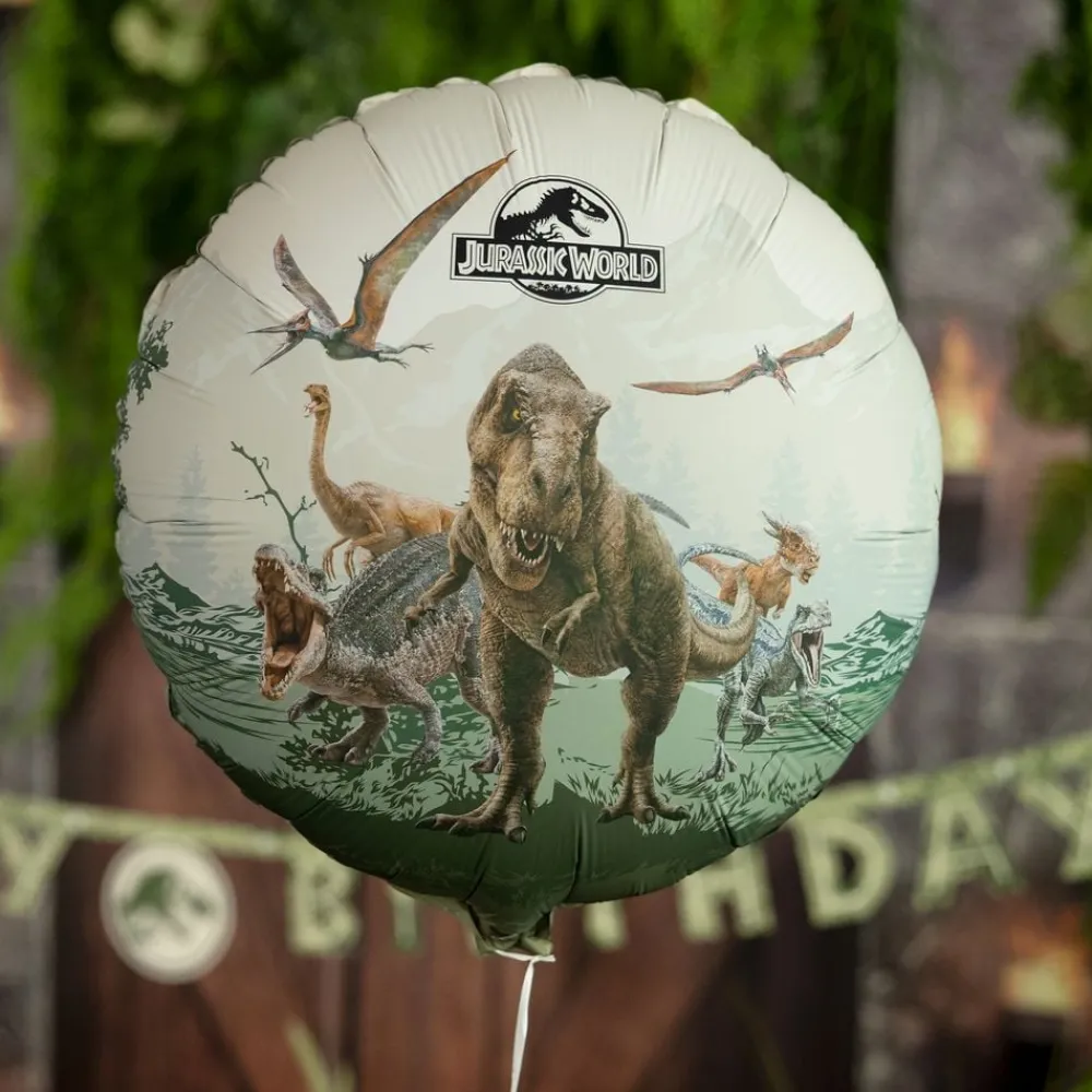 PartyDeco sp. z o.o. Folieballon Rund Jurassic World - Balloner