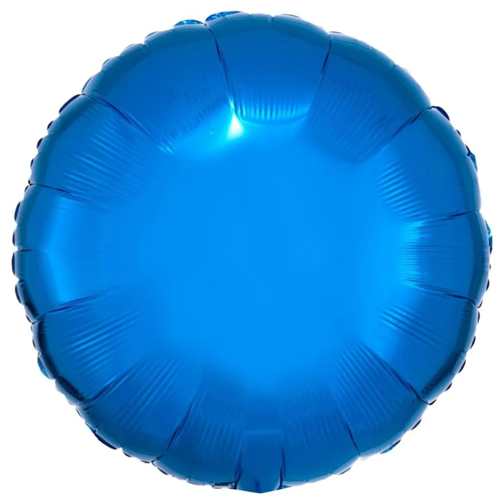 Reithmüller Europe GmbH Folieballon Rund Metallic Blå - Oppyntning|Balloner