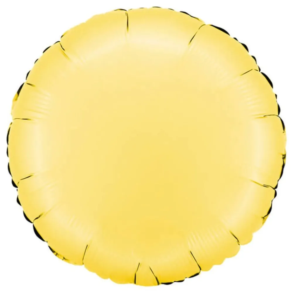 Best Ballongkungen AB Folieballon Rund Satin Banana Yellow