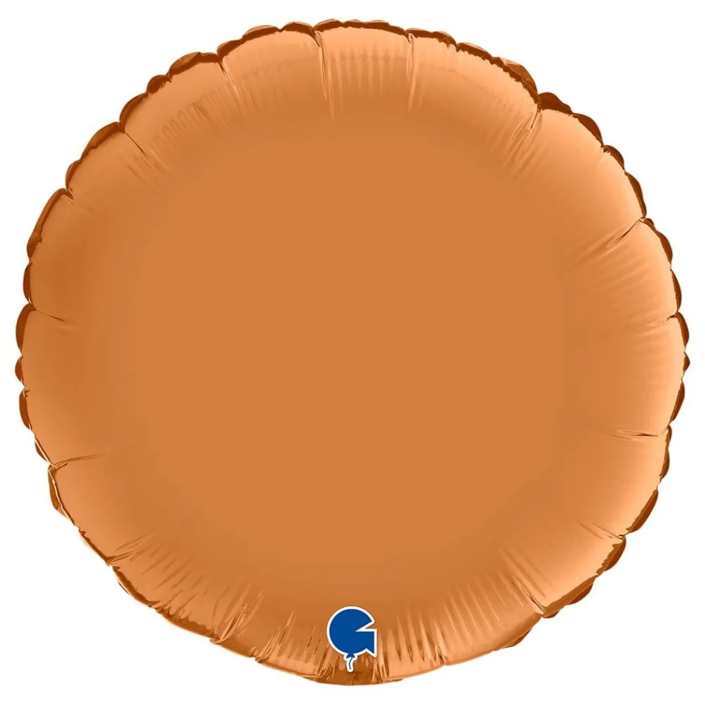 Best Ballongkungen AB Folieballon Rund Satin Caramel