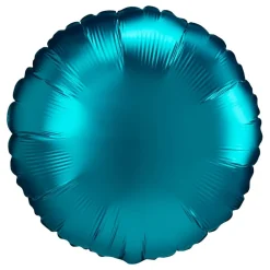Reithmüller Europe GmbH Folieballon Rund Satin Turkis - Oppyntning|Balloner