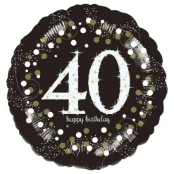 Sale Reithmüller Europe GmbH Folieballon Rund Sparkling Birthday 40
