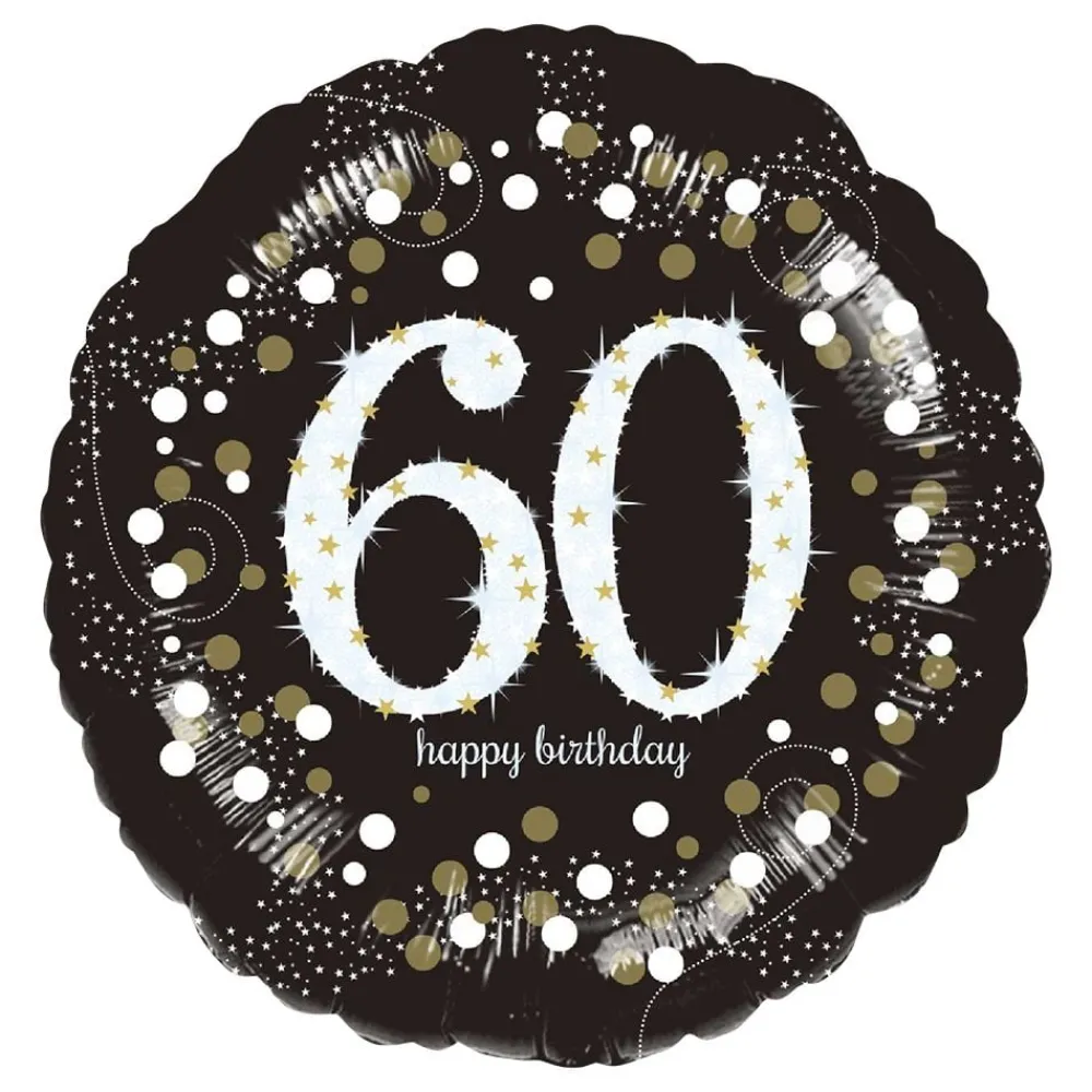 New Reithmüller Europe GmbH Folieballon Rund Sparkling Birthday 60