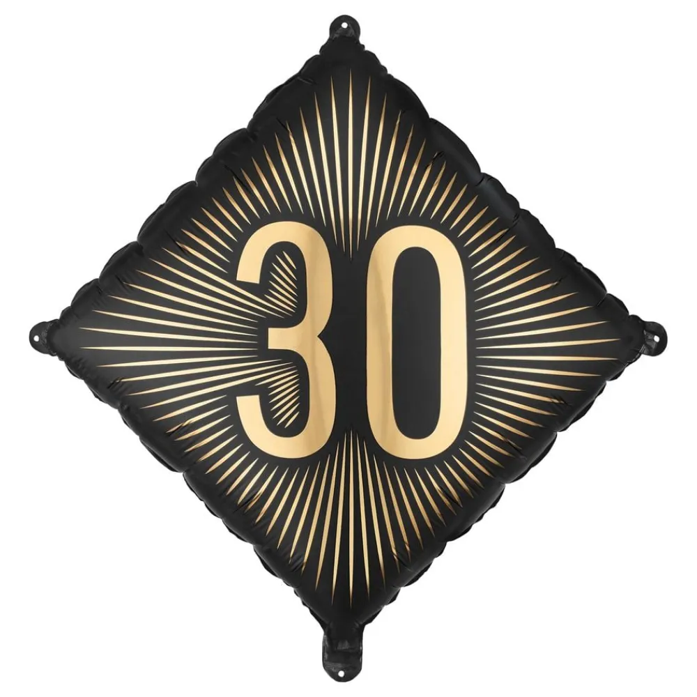 New PartyDeco sp. z o.o. Folieballon 30 Sort/Guld