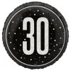 Sale Unique UK Inc t/as Unique Party Folieballon 30 Sort/Sølv
