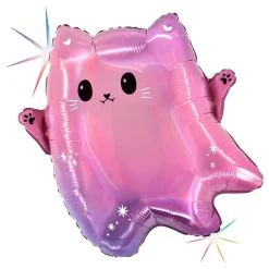 Ballongkungen AB Folieballon Spøgelse Kawaii Kat - Balloner