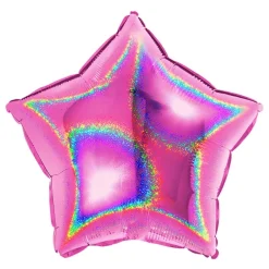 New Ballongkungen AB Folieballon Stjerne Glitter Lyserød