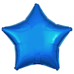 Reithmüller Europe GmbH Folieballon Stjerne Metallic Blå - Oppyntning|Balloner