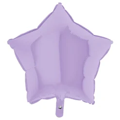 Ballongkungen AB Folieballon Stjerne Pastel-Lilla Mat - Oppyntning|Balloner